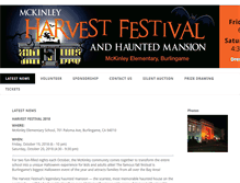 Tablet Screenshot of mckinleyharvestfest.com